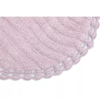 Коврик для ванной, размер 60х100 см, цвет пудра