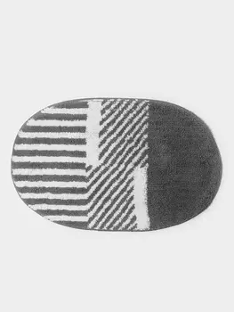 Коврик для ванной SAVANNA «Монпелье», 5080 см, бело-серый