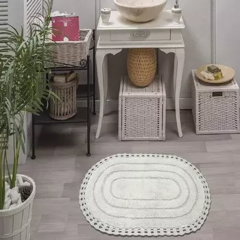 Коврик для ванной Yana, 60х100 см, цвет крем