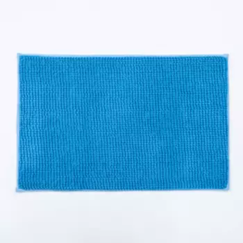 Коврик для ванной Доляна «Букли», 5080 см, цвет голубой