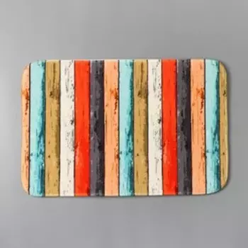 Коврик для ванной и туалета Доляна «Цветное дерево», 4060 см