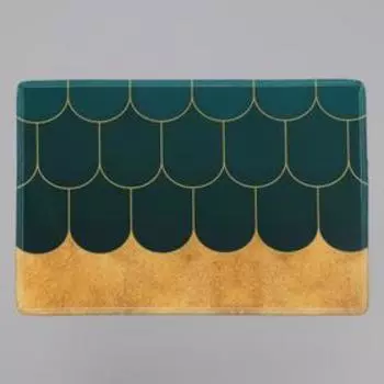 Коврик для дома Доляна «Дели», 40×60 см, цвет зелёный