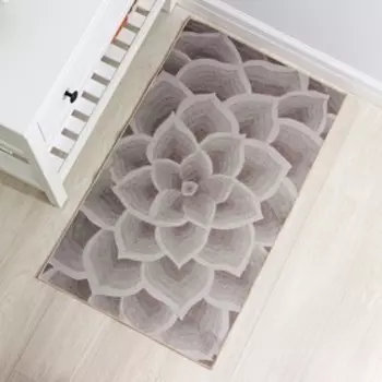 Коврик для дома Доляна «Фло», 60100 см, серый