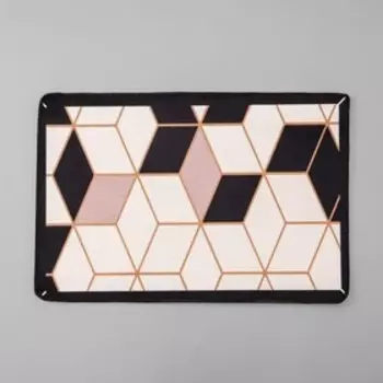 Коврик для ванной Доляна «Кубы», 40×60 см