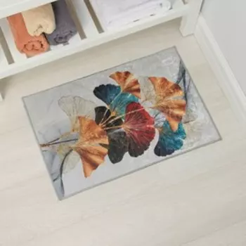 Коврик для дома Доляна «Листья», 4060 см