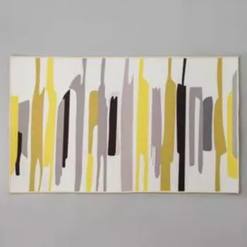 Коврик для дома Доляна «Мила», 60×100 см, цвет серо-жёлтый