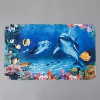 Коврик Доляна «Морской мир», 4980 см