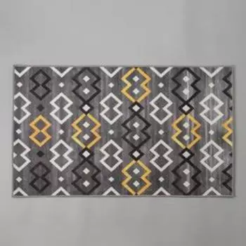 Коврик для дома Доляна «Нео», 60×100 см, цвет серый