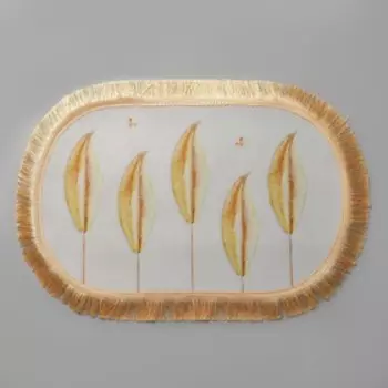 Коврик Доляна «Пёрышки», 50×80 см