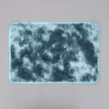 Коврик для дома Доляна «Пушистик», 4060 см, сине-голубой