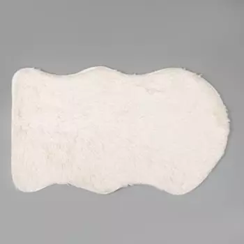 Коврик для дома Доляна «Шкурка», 60×100 см, цвет белый