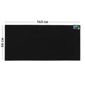 Коврик eva универсальный Grand Caratt, Соты 140 х 66 см, черный