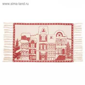 Коврик «Городок», 70 × 45 см, хлопок 100%