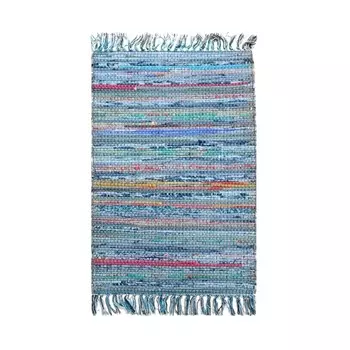 Коврик «Хинди», размер 70х130 см, цвет сине-зелёный