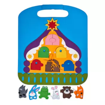 Коврик-игралка в дорогу "Теремок"