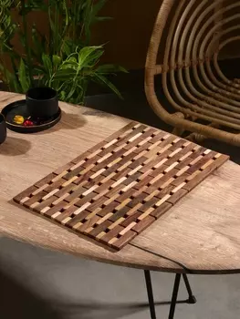 Коврик из тикового дерева, 40300.7 см