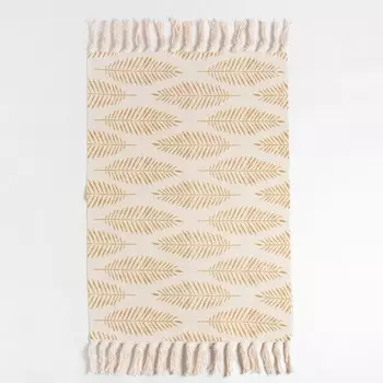 Коврик «Этель. Перья», 6090 см, хлопок 50%