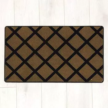 Коврик Joy Home, резиновый, шипованный «Шоколад» 45х75 см