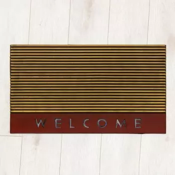 Коврик Joy Home, резиновый Welcome, 45х75 см, цветной
