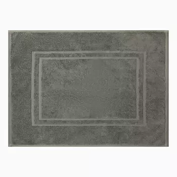 Коврик махровый «Этель» Classic, 5070 см, хлопок 100%, серо-зелёный