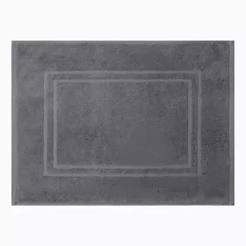 Коврик махровый Этель Classic, цв. тёмно-серый, 50х70 см, 100% хлопок, 730 г/м2