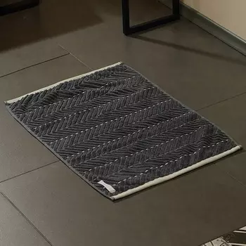 Коврик махровый SL HOME: Lines «Гри Сандре», 5070 см, хлопок 100%