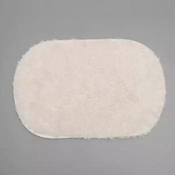 Коврик Доляна «Пушистик», 3859 см, белый