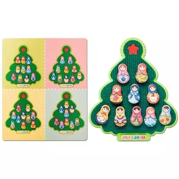 Коврик - пазл «Матрёшки — румяные щёчки», 10 деталей