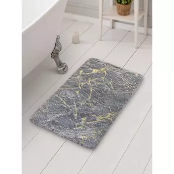 Коврик плюшевый 50х80 см, My Bunny, цвет серый Молния