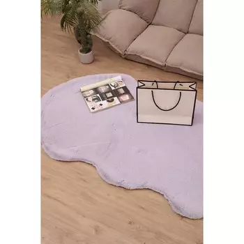Коврик плюшевый Sofi De Marko, размер 80х120 см, цвет лиловый