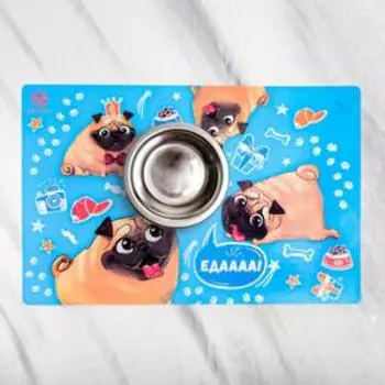 Коврик под миску «Еда», 43х28см