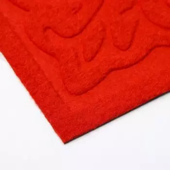 Коврик придверный Доляна Welcome, вензеля, влаговпитывающий, без окантовки, 3859 см, МИКС