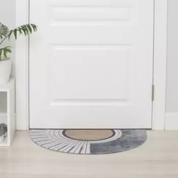 Коврик придверный Доляна «Ра», грязезащитный, 4575 см, серый