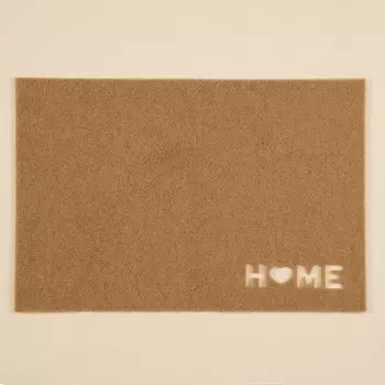 Коврик придверный SL Home, 4060 см, бежевый