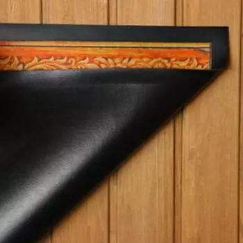 Коврик для бани на пол, «Заходи, здоровья набирайся», 6040 см, полиэфир 70%, шерсть 30%, «Банная забава»