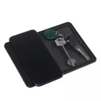 Коврик противоскольязщий 1813 см с бортом, черный