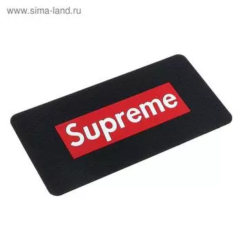 Коврик противоскольязщий 30х15 см, Supreme, черный