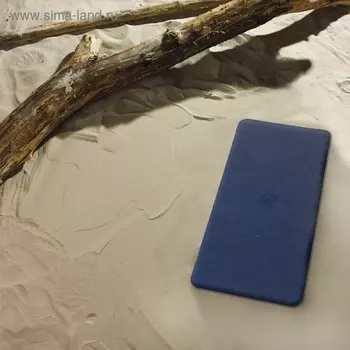 Коврик противоскользящий Basic, цвет синий, 36х71 см, Aqm