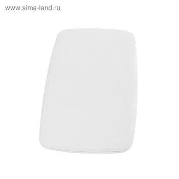 Коврик противоскользящий Capri, белый, 38x72 см