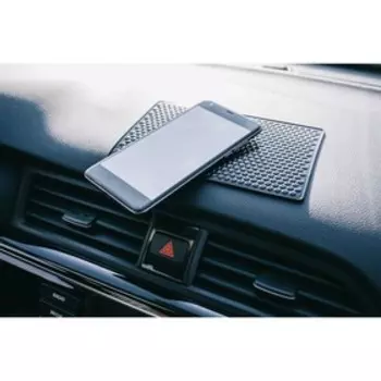 Коврик противоскользящий, мелкие соты, 1812 см, черный