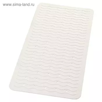 Коврик противоскользящий Playa, белый, 38x80 см