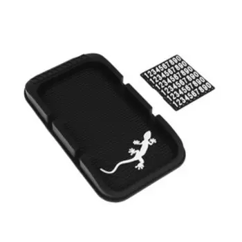 Коврик противоскользящий с номером телефона, 2011 см, микс, черный