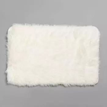 Коврик Доляна «Пушистик», 4060 см, белый