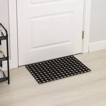 Коврик ячеистый грязесборный, 40×60×1,2 см, цвет чёрный