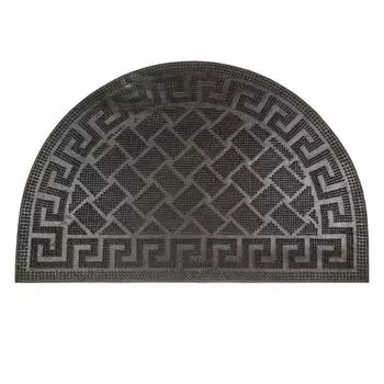 Коврик резиновый «Акрополь», 40х60 см, полуовал, цвет чёрный