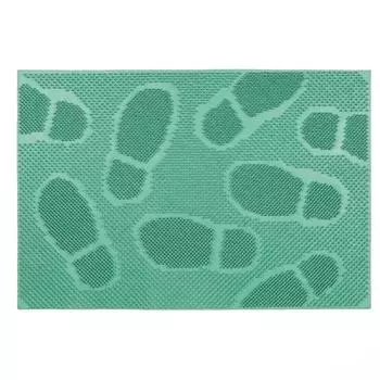 Коврик резиновый «Следы», 40х60 см, цвет зеленый