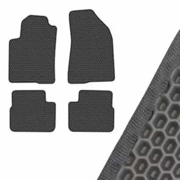 Коврик салона SKYWAY, FIAT BRAVO, 2007, левый руль 4шт, EVA Черный, S01705141