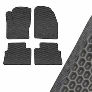 Коврик салона SKYWAY, FORD FOCUS, S-MAX, 2005, VIP левый руль 4шт, EVA Черный, S01705151