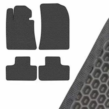 Коврик салона SKYWAY, HYUNDAI GENESIS, 2009, левый руль 4шт, EVA Черный, S01705191