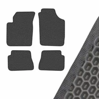 Коврик салона SKYWAY, KIA PIKANTO, 2011, левый руль 4шт, EVA Черный, S01705243